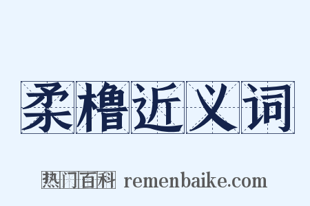 柔橹近义词是什么意思的图片